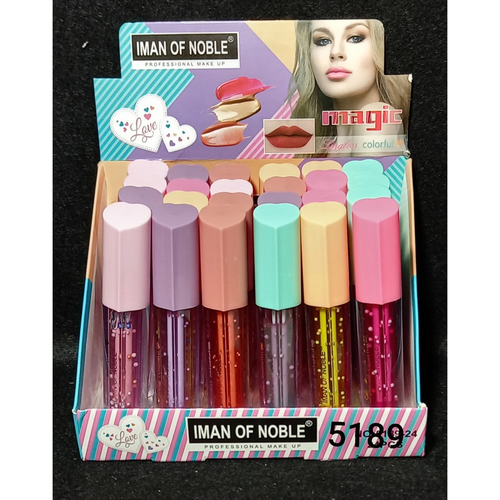 PROMO PER6PCS LIP OIL IMAN OF NOBLE 5189