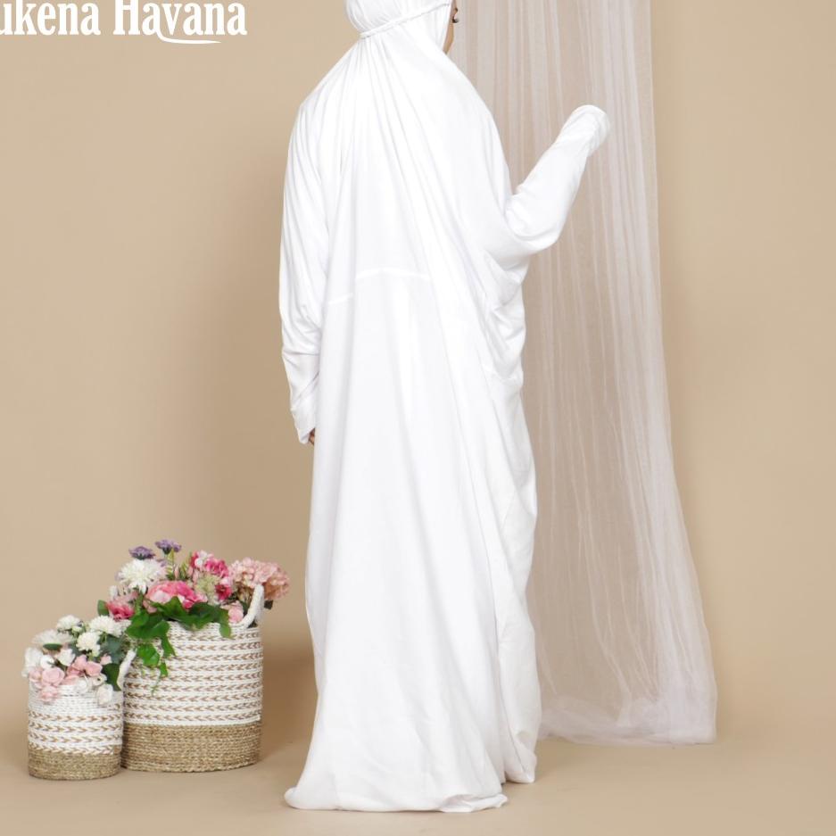 Serbuuuu.. Mukena Terusan Polos Putih Katun Rayon Mukena Pondok Mukena Dewasa Mukena Pocong Mukena P