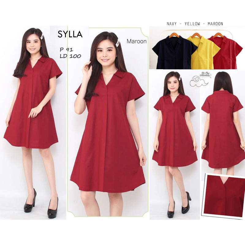 SYLLA / SHAKINA / ZIA  / JASMINE DRESS - Dress Wanita Terusan Wanita