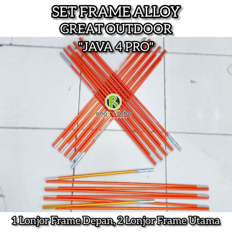 Frame Alloy Java 4 Pro Frame Alloy Tenda GREAT OUTDOOR Java 4 Pro Settingan Sendiri