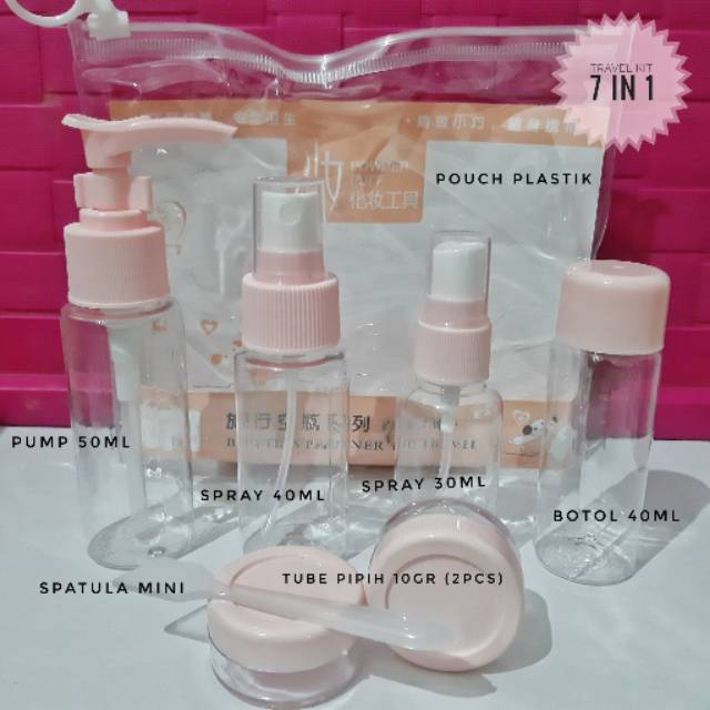 Botol Spray/Pump set 7in1 in Bag