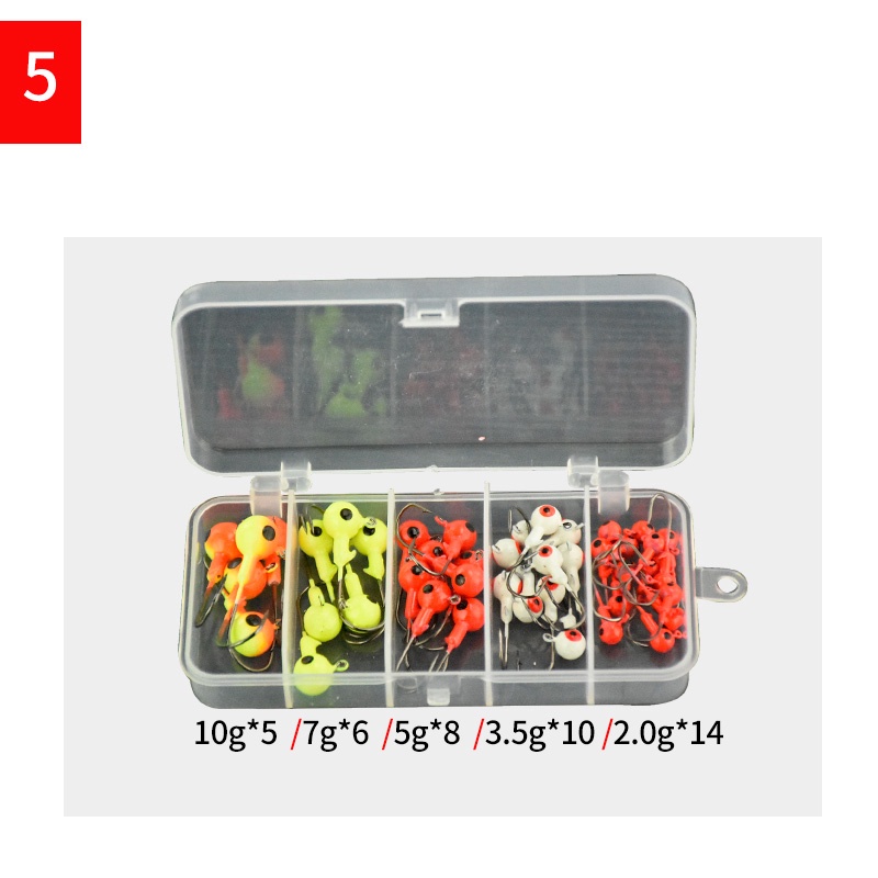 43pcs / Set Cat Warna Refined 2g - 10g Dengan Kait Timah