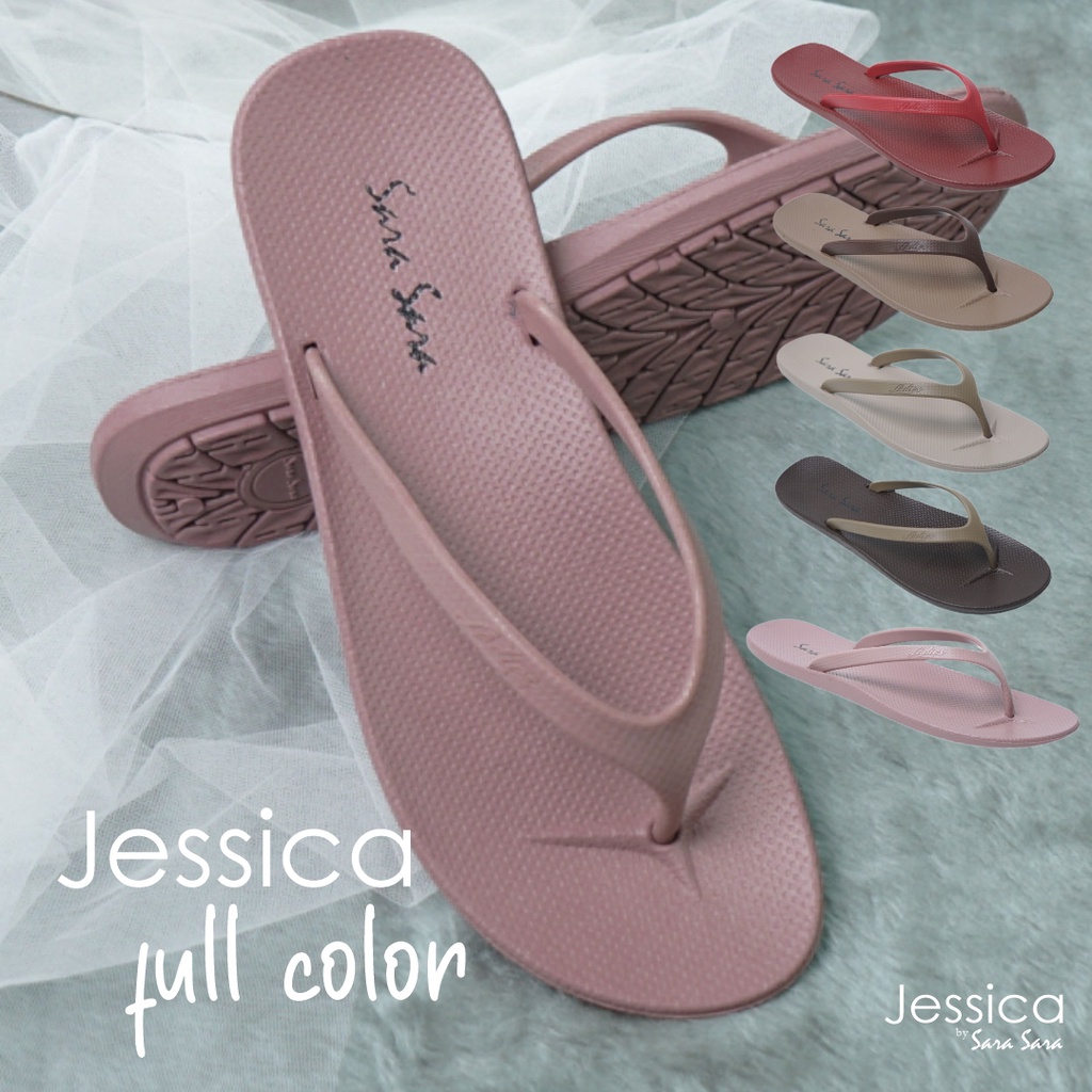 Sara Sara JESSICA Sandal Jepit Wanita sandal  teplek sandal flat Terbaru