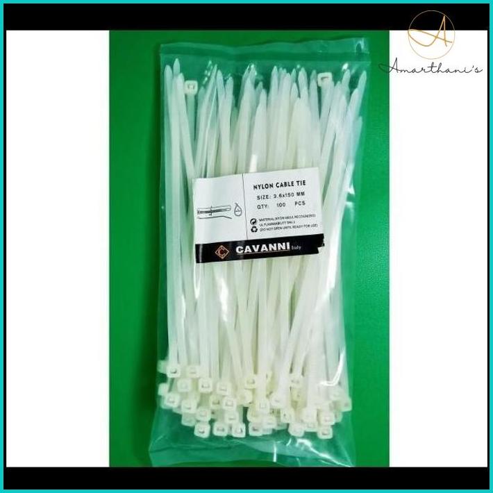 

Kabel Tis 150Mm X 3.6 Putih Cavanni (100Pcs) Baqul