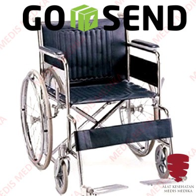 GOJEK ONLY Kursi Roda GEA FS 874-51 Jumbo Besar Orang Gemuk Wheel Chair Alat Bantu Jalan