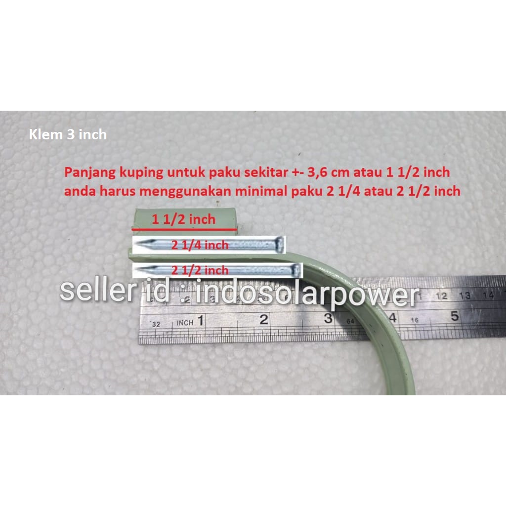 Klem clamp Pipa PVC ada pilihan 2&quot; 3&quot; dan 4&quot; 2 3 4 in inch pegangan bracket corong pembuangan talang bisa untuk semua merk pipa : pralon paralon rucika wavin triliun intilon vinilon champion pacific maspion alderon supralon winlon dll