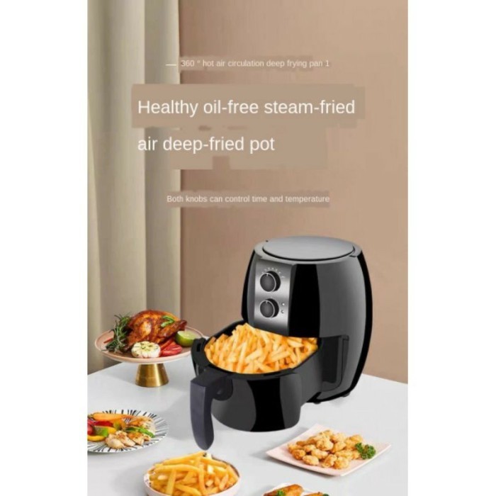 Air Fryer 4,5L Panci Listrik pengorengan tanpa menggunakan minyak merk Shakaba