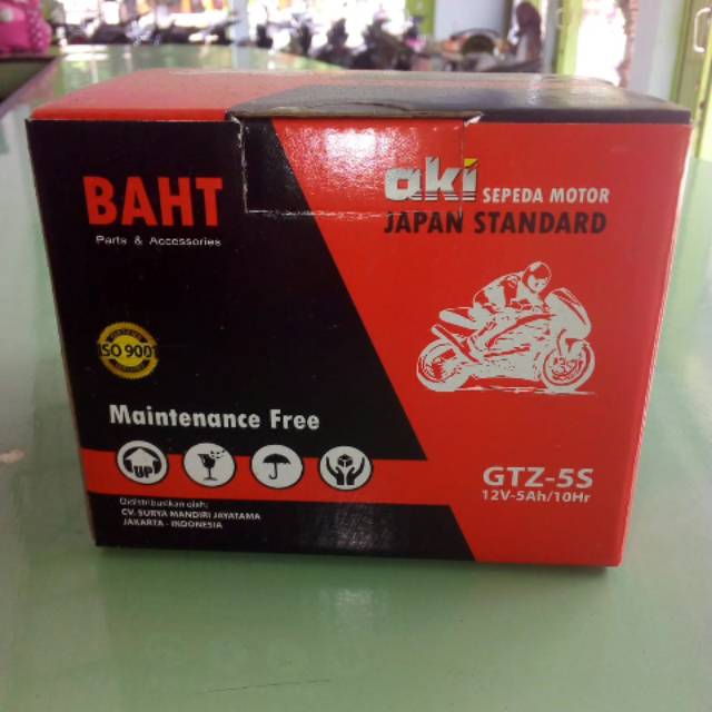 Aki kering BAHT GTZ5S vario 110