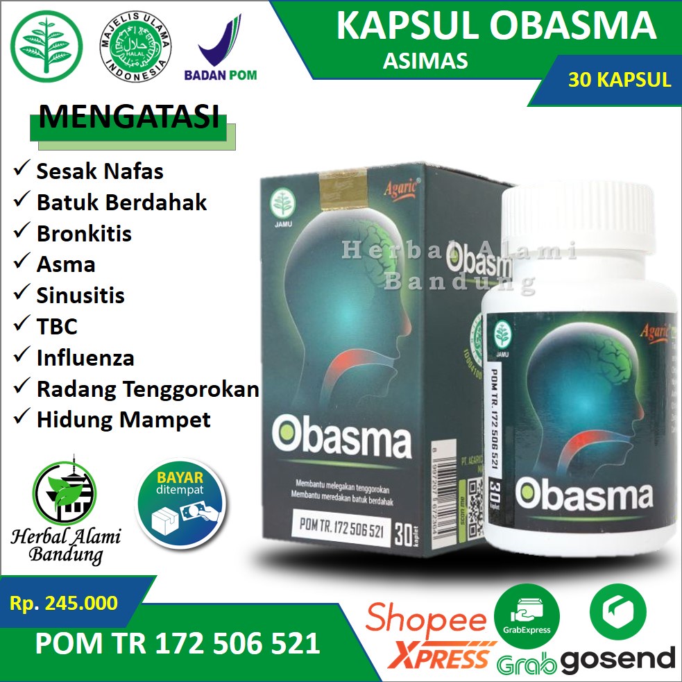 Jual Kapsul OBASMA Mengatasi Sesak Nafas Bronkitis Sinusitis Radang ...