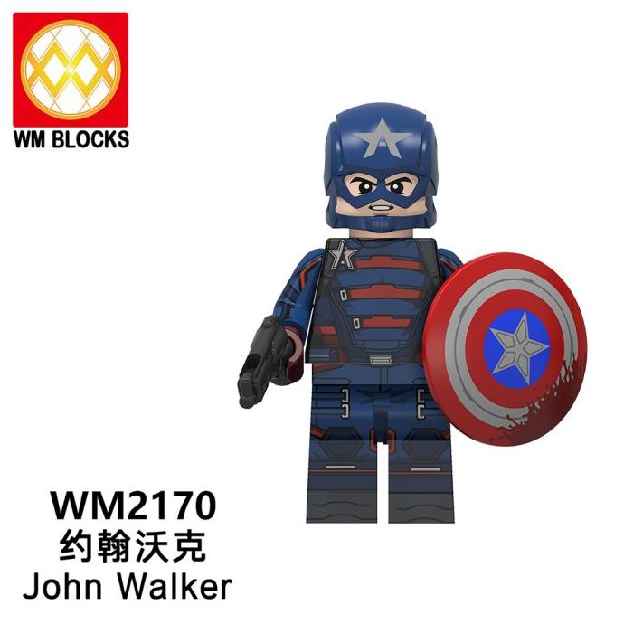 WM2170 - Captain America John Walker US Agent Minifigure Brick WM6117
