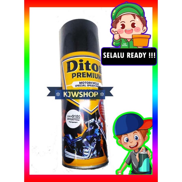 PROMO DITON PP PLASTIC PRIMER 9100 TRANSPARANT CAT DITON PREMIUM PP PLASTIK PRIMER 9100 CAT SEMPROT