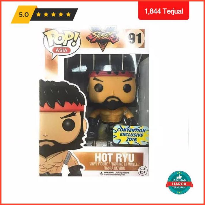Action Figure Funko Pop Asia Original - Games - Street Fighter - Hot Ryu Exclusive