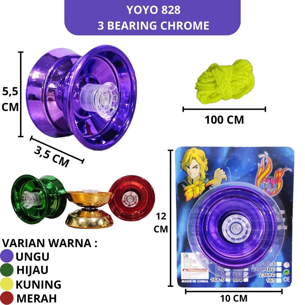 MAINAN YOYO S-828 3BEARING CHROME