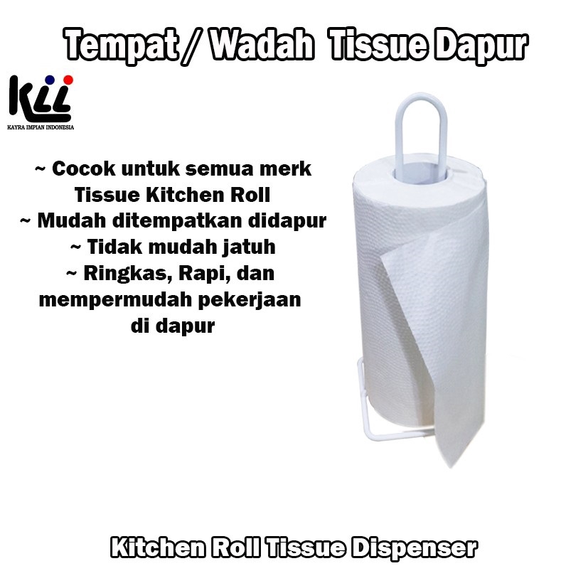 Tempat Tissue Gulung Dapur / Kitchen Roll Paper Towel Holder