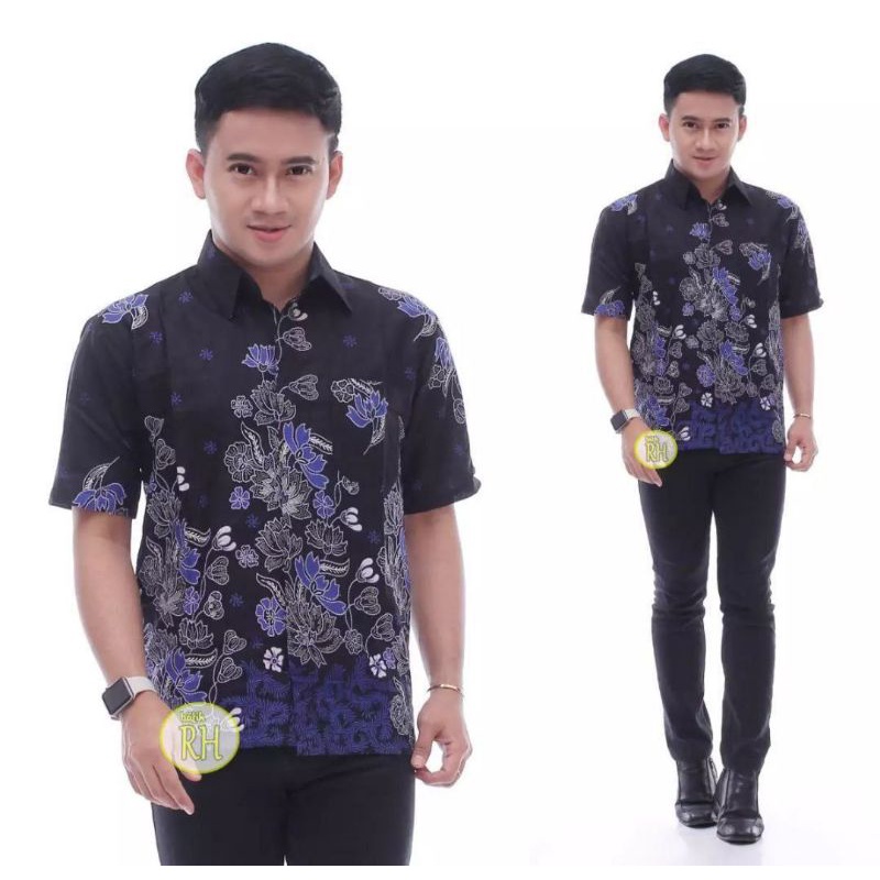 BAJU BATIK PRIA ABADI BATIK KEMEJA BATIK PRIA LENGAN PENDEK TERVIRAL DI SHOPEE