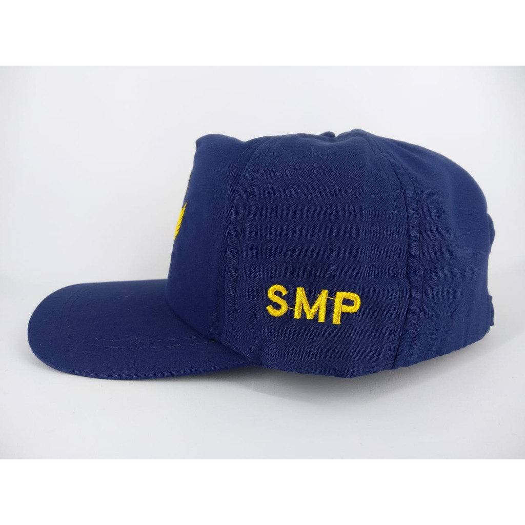 Topi Sekolah SMA SD SMP Logo Bordir