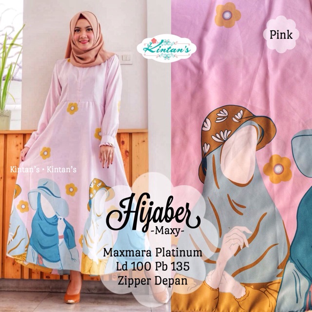Dress hijaber maxy by kintan's