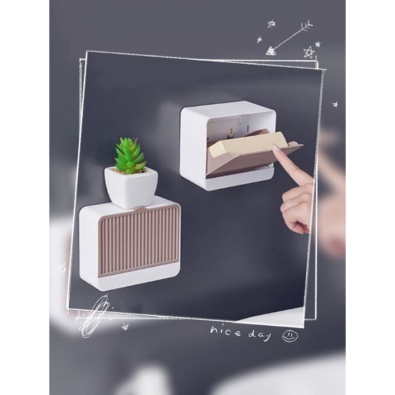 Wadah/Kotak Sabun Mandi buka tutup/tempat sabun batang tempel dinding