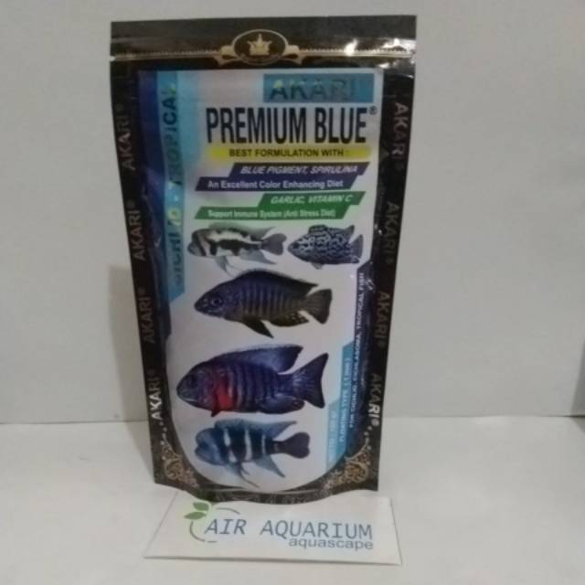 Makanan Ikan Hias Cichlid Tropical Akari Premium Blue Shopee