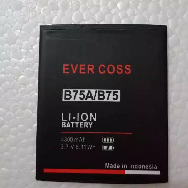 Batre bt Evercoss  B75 B75A original 4800mah