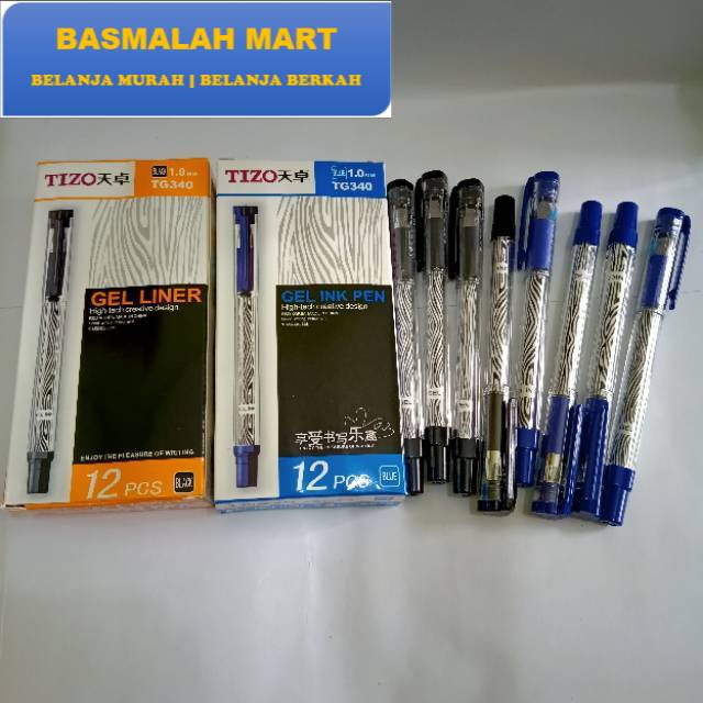 

Gel pen tizo tg 340 1.0mm Pulpen Tizo Tg 340 Pulpen Gel Tizo Gel Ink Pen Tizo Tg-340 Murah
