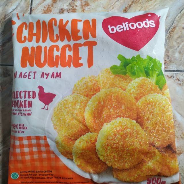 

Belfoods chicken nugget favorit 500gr