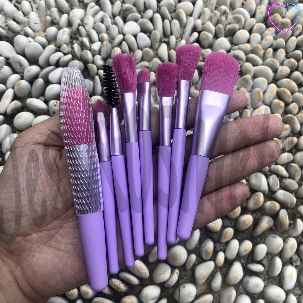 [LUSINAN] Mila Color Kuas Make Up Brush 1 Set Isi 8 Pcs / Grosir Kosmetik