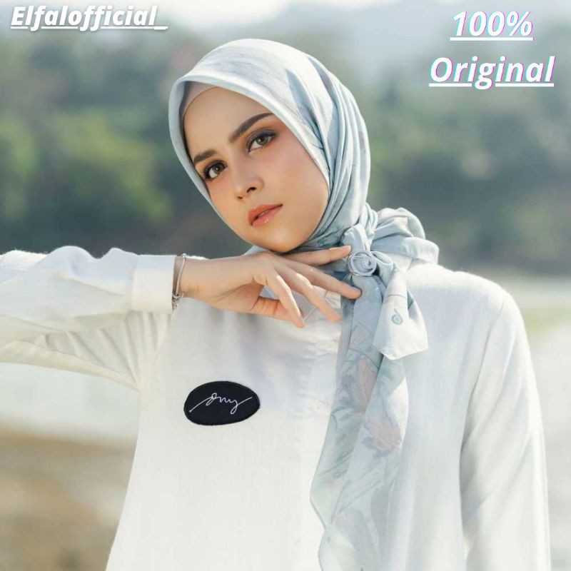 Kerudung Hijab Jilbab Deenay Folia Ice Blue