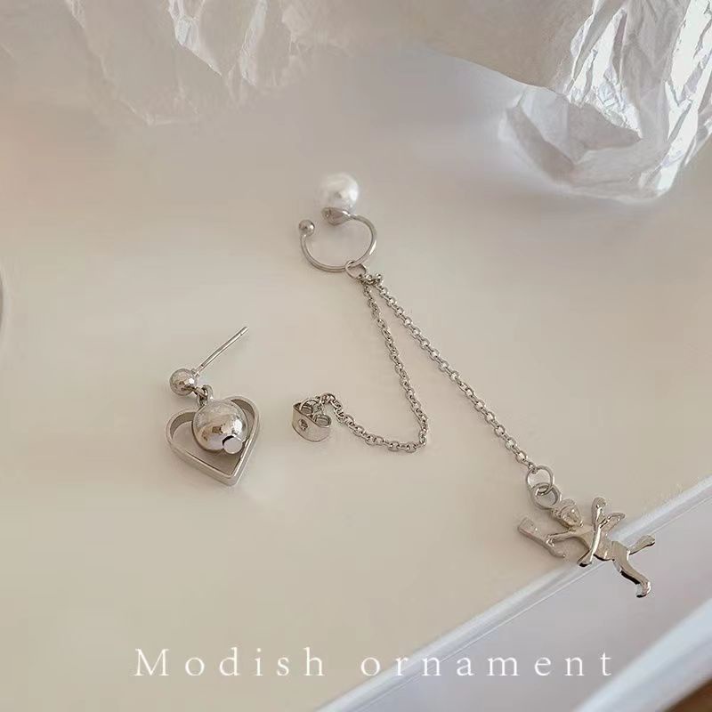(Hello Girl)E38 Anting Wanita Anting Tusuk Earcuff Import
