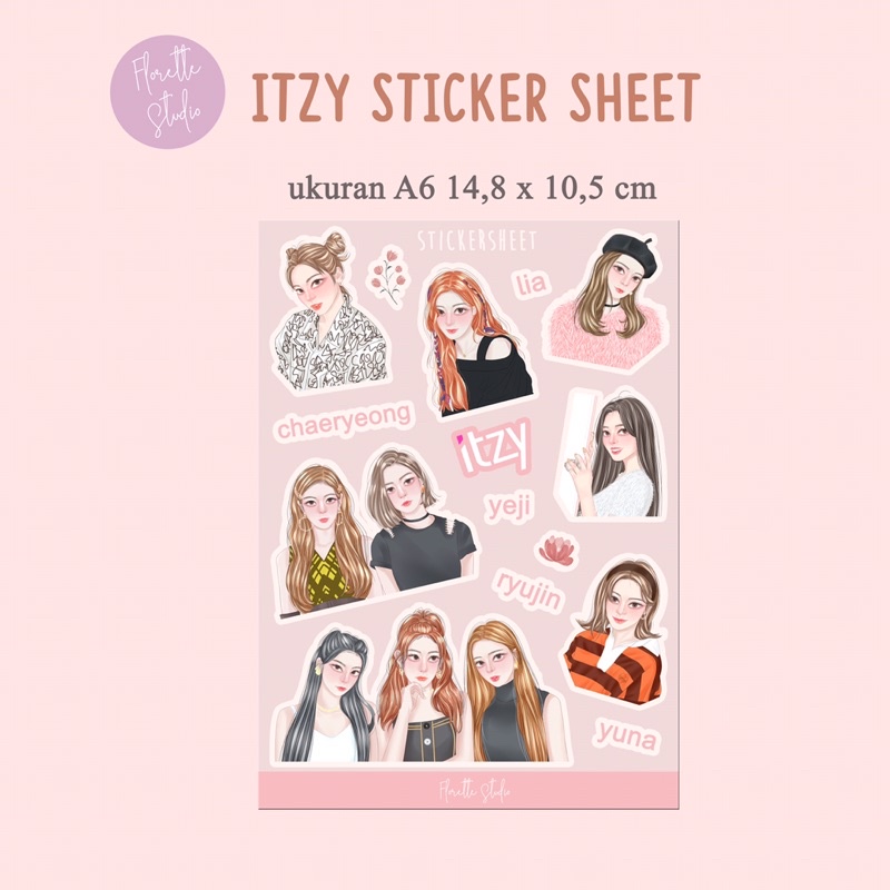 

[florettestudio] KPOP Sticker Sheet Kiss Cut ITZY Version