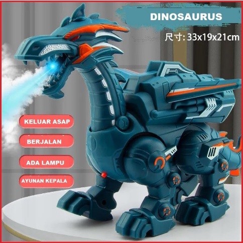 Mainan Anak Robot Dragon Spray Dinosaurus Naga Asap