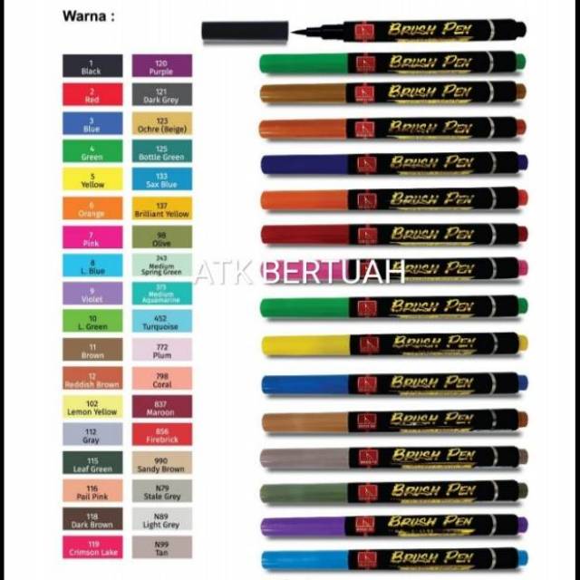 

SNOWMAN BRUSHPEN BRUSH PEN SPIDOL KUAS LETTERING KALIGRAFI WARNA8