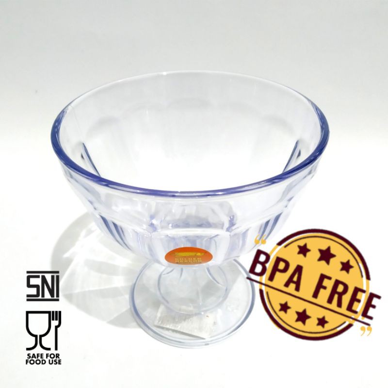 Gelas Melamin Bening Gelas Es Teler Golden Dragon satuan