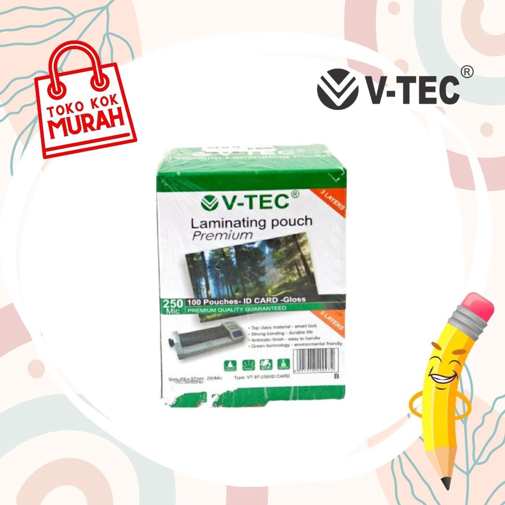 V-Tec Plastik Laminating Ktp/250 Micron VT-79