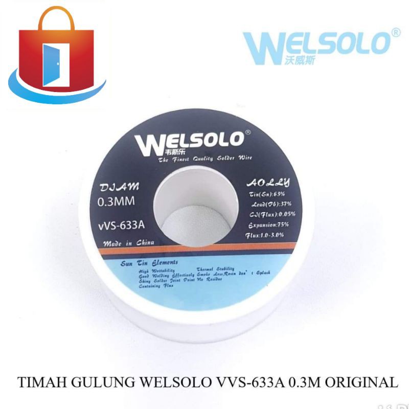 TIMAH GULUNG WELSOLO VVS-633A 0.3M ORIGINAL 70267