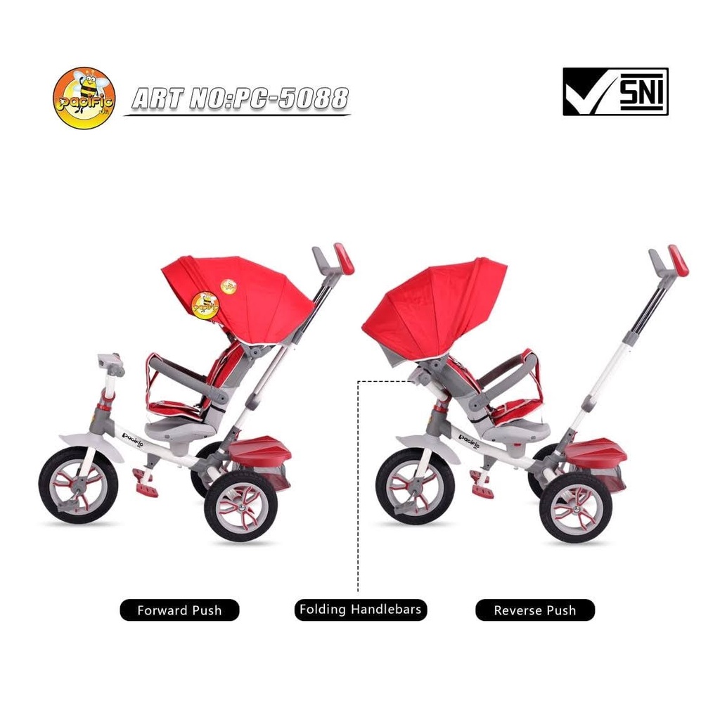 STROLLER PACIFIC TRICYCLE PC-5088 / SEPEDA ANAK