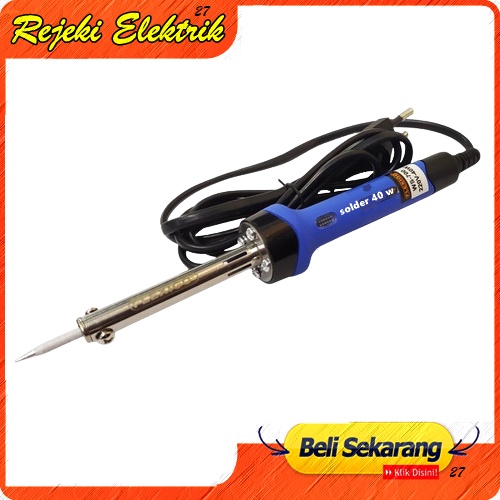 Solder Listrik 40 Watt - Soldering Iron 40 W / Timah Gulung 10 M