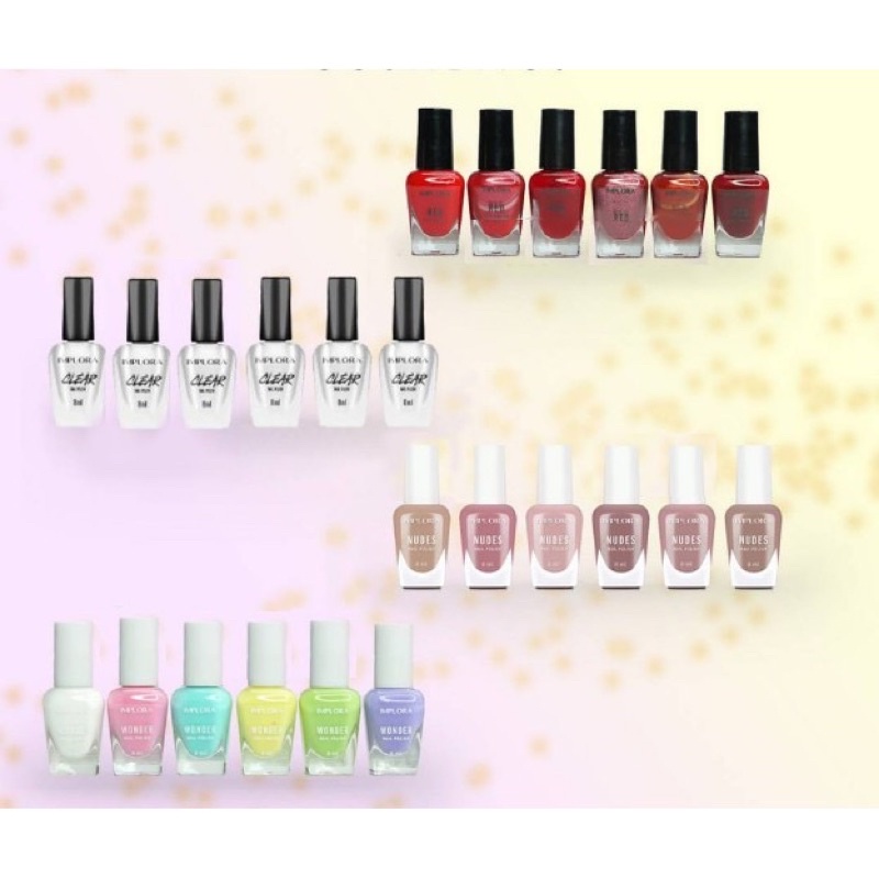 IMPLORA NAIL POLISH ORIGINAL MURAH / KUTEK NUDE RED WONDER CLEAR