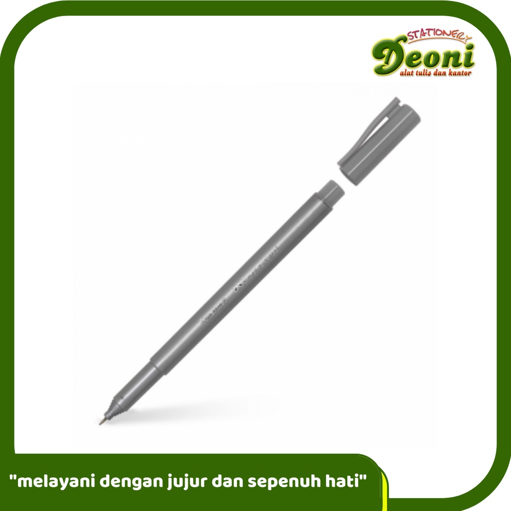 

FABER-CASTELL Fineliner Dark Grey Spidol Pen