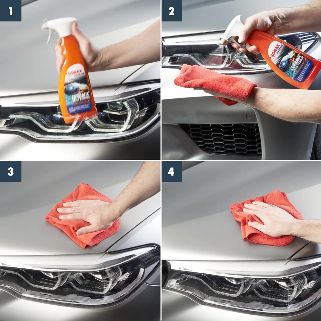 SONAX CERAMIC Ultra Slick Detailer REPACK Perawatan Harian Coating Maintenance Licin Quick Efek Daun Talas Hydrophobic