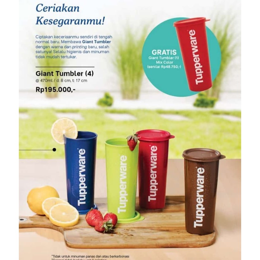 GIANT TUMBLER TUPPERWARE 470 ML