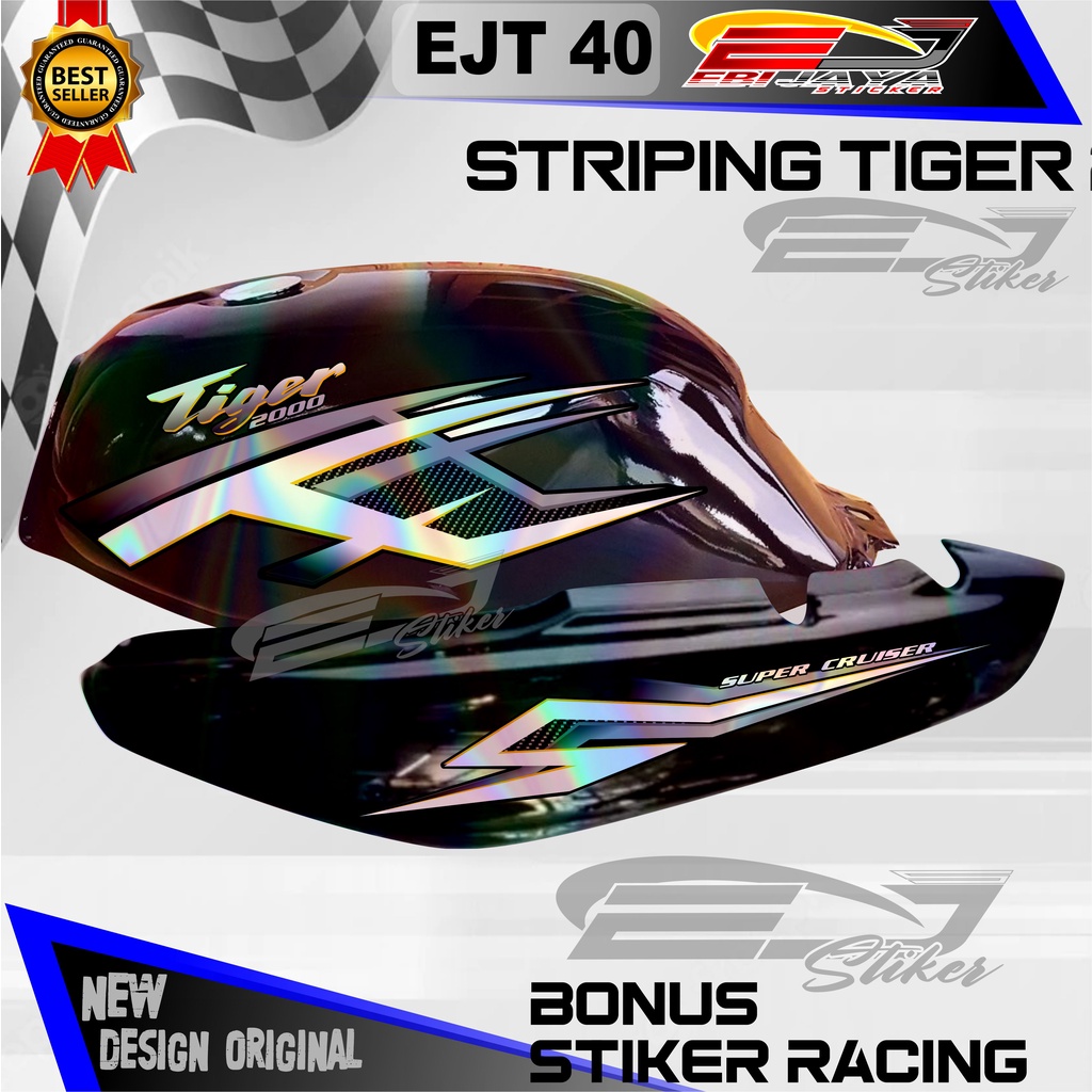 STIKER CUSTOM TIGER 2000 / STRIPING TIGER 2000 HOLOGRAM / SIKER MOTOR