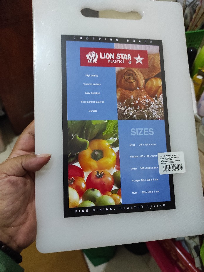 Talenan Plastik / Chopping Board Size M Ch-2 Lion Star