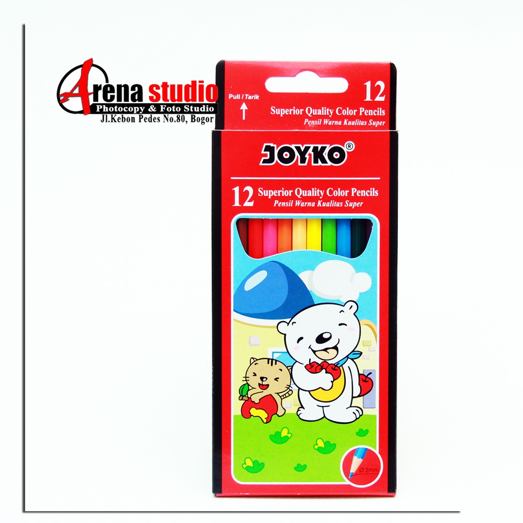 

Pensil Warna Joyko 12 Warna Panjang