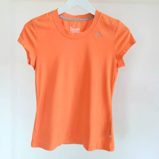 NIKE Original Dri-Fit Cotton Tee Kaos Olahraga Lengan Pendek Gym Fitness Second Branded Preloved