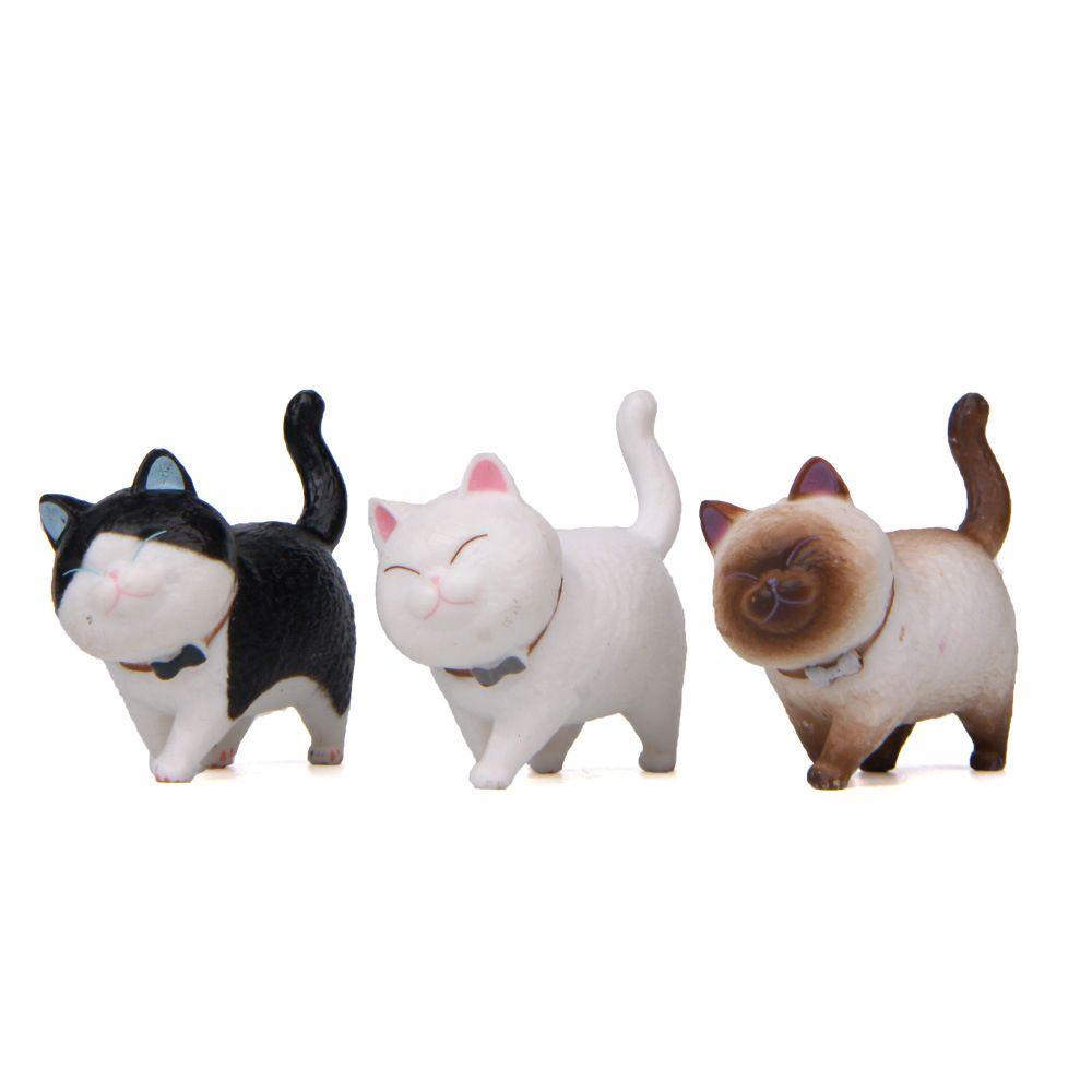CHOOKYY Patung Kartun Kucing Desain Lucu Kreatif Dekorasi Rumah Boneka Dengan Ikatan Simpul