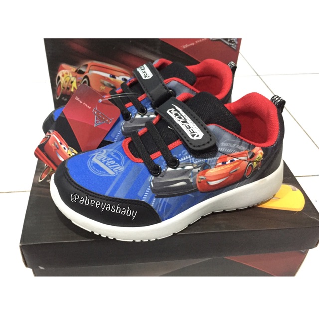 Sepatu Anak DISNEY CARS Caracters Shoes Blue sz 25,27