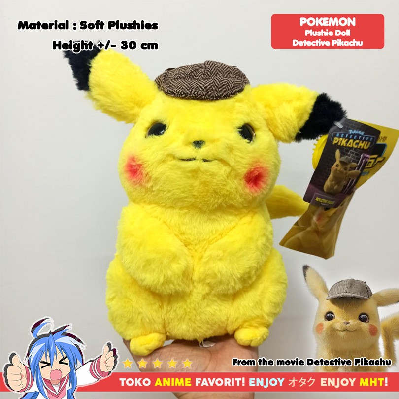 Boneka Anime Karakter Pokemon Detective Pikachu