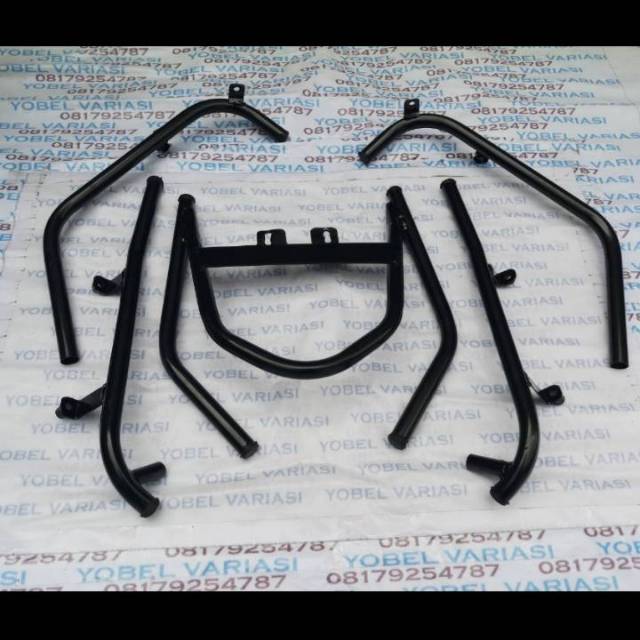TUBULAR FRAME GUARD SET HONDA BEAT KARBU LAMA dan DUDUKAN LAMPU SOROT