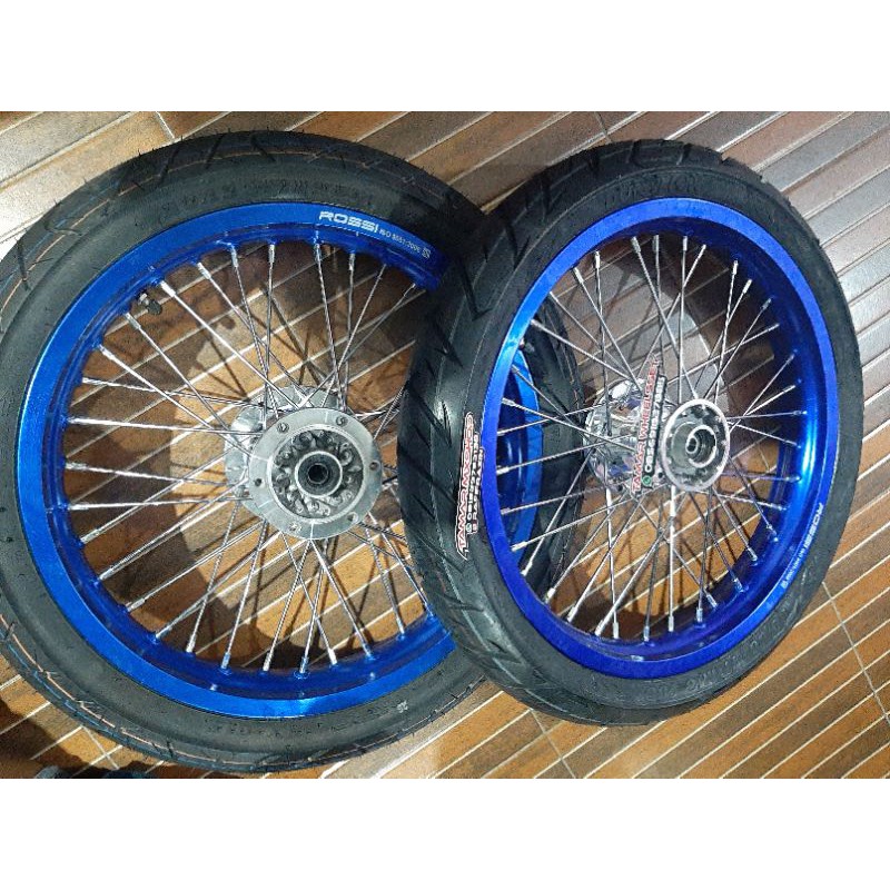 velg set ban set semi cacing klx150L bf Dtracker